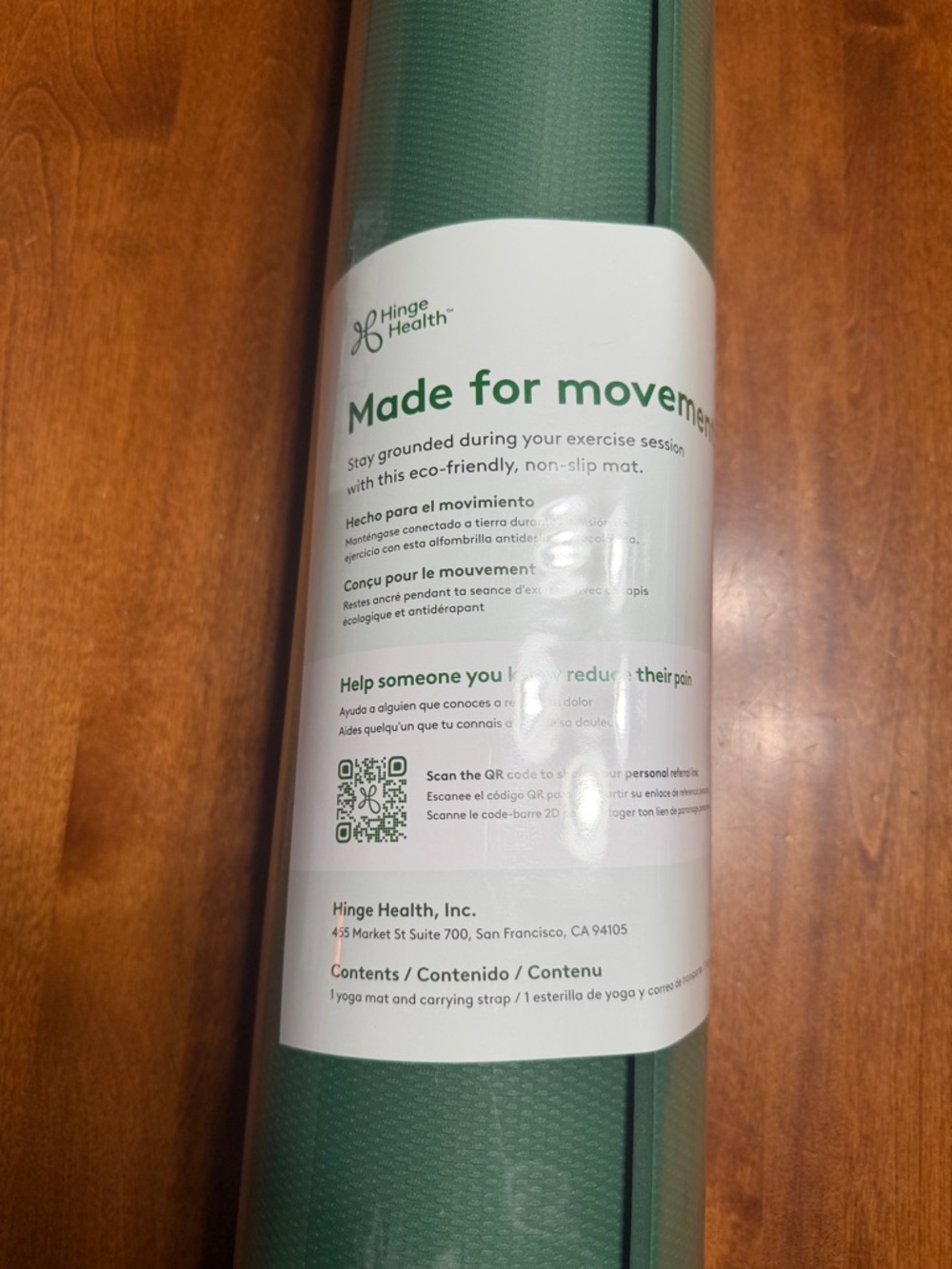 Green Exercise Mat - Picture 2 of 5